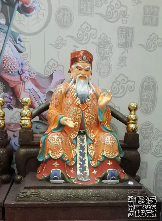 五路財神之偏財神玻璃鋼寺廟供奉財神雕塑 五路財神之偏財神玻璃鋼寺廟供奉財神雕塑